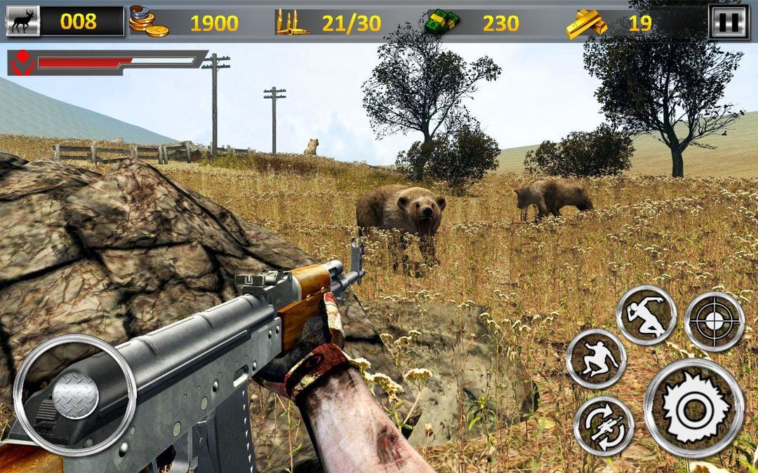 Jungle Wild Animal Hunting:FPS Shooting Games screenshot game