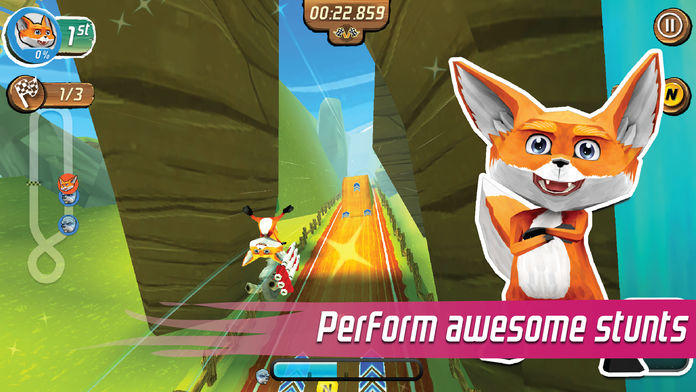 Nitro Chimp Grand Prix Game Screenshot