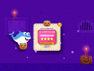 Baby Shark - Candy Challenge Game Screenshot