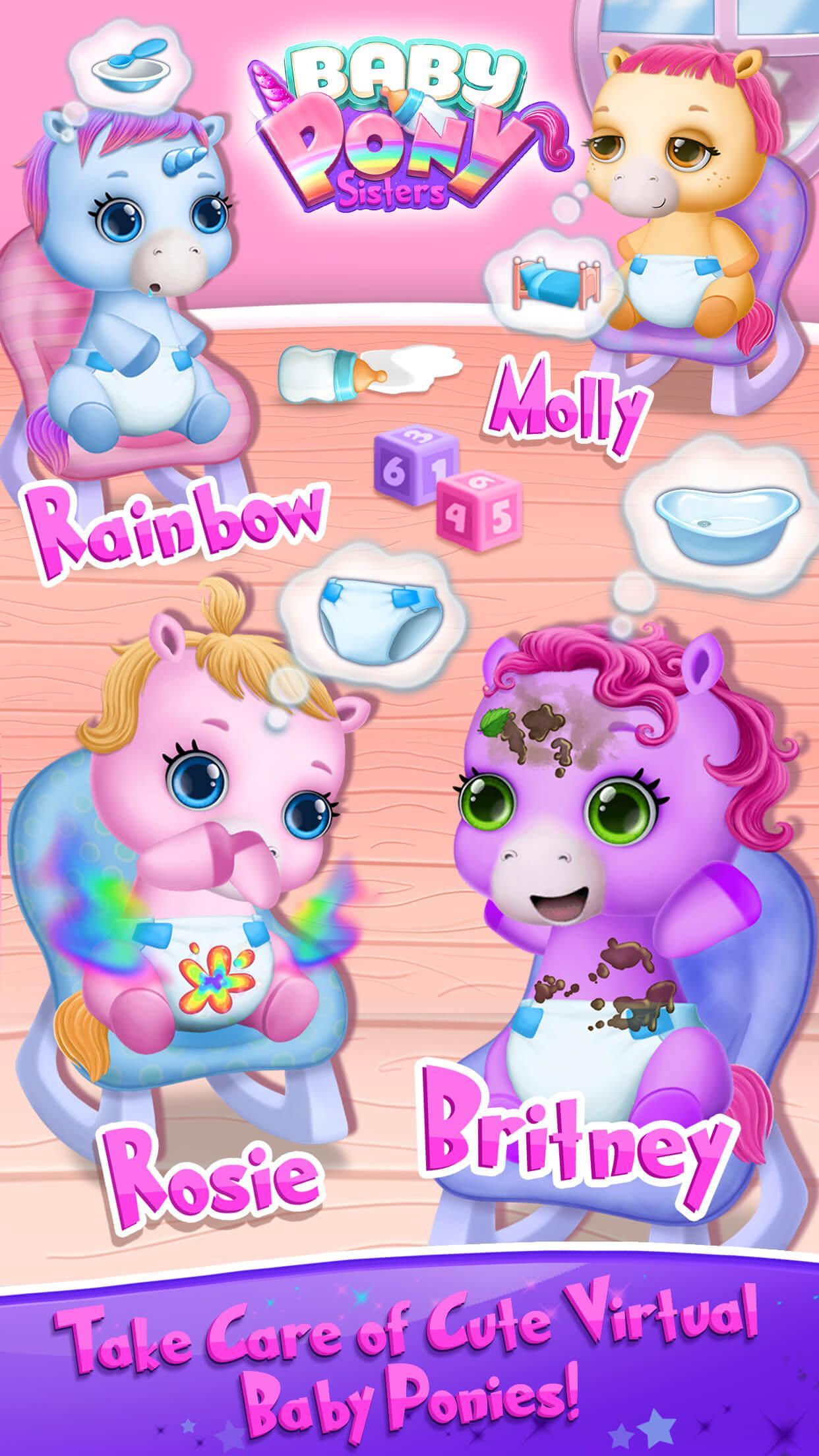 Screenshot 1 of Baby Pony Sisters - Virtual Pet Care & Horse Nanny 5.0.14036
