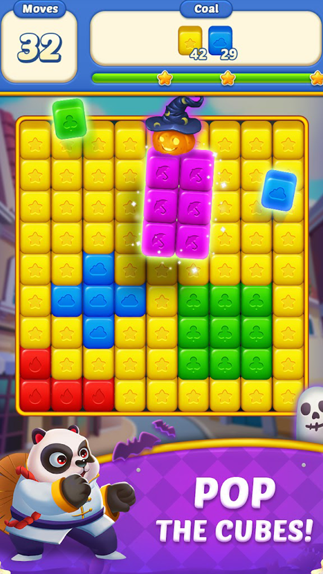 Cube Blast Journey: Toon & Toy Game Screenshot