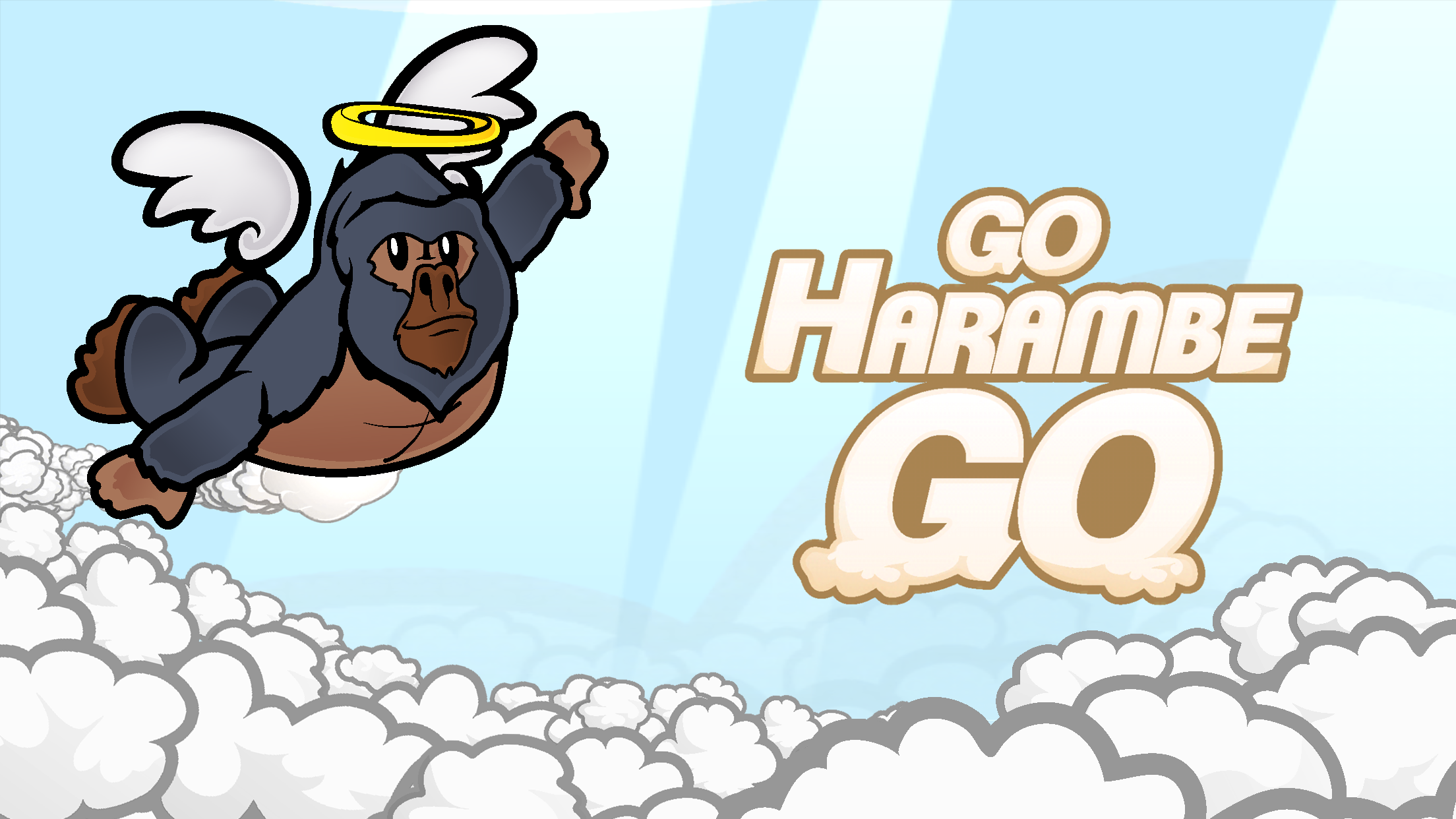 Captura de Tela do Jogo Gorilla Glider - Go Harambe Go