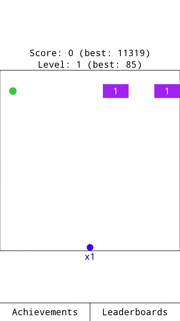 Gravity Brick Breaker Game Screenshot