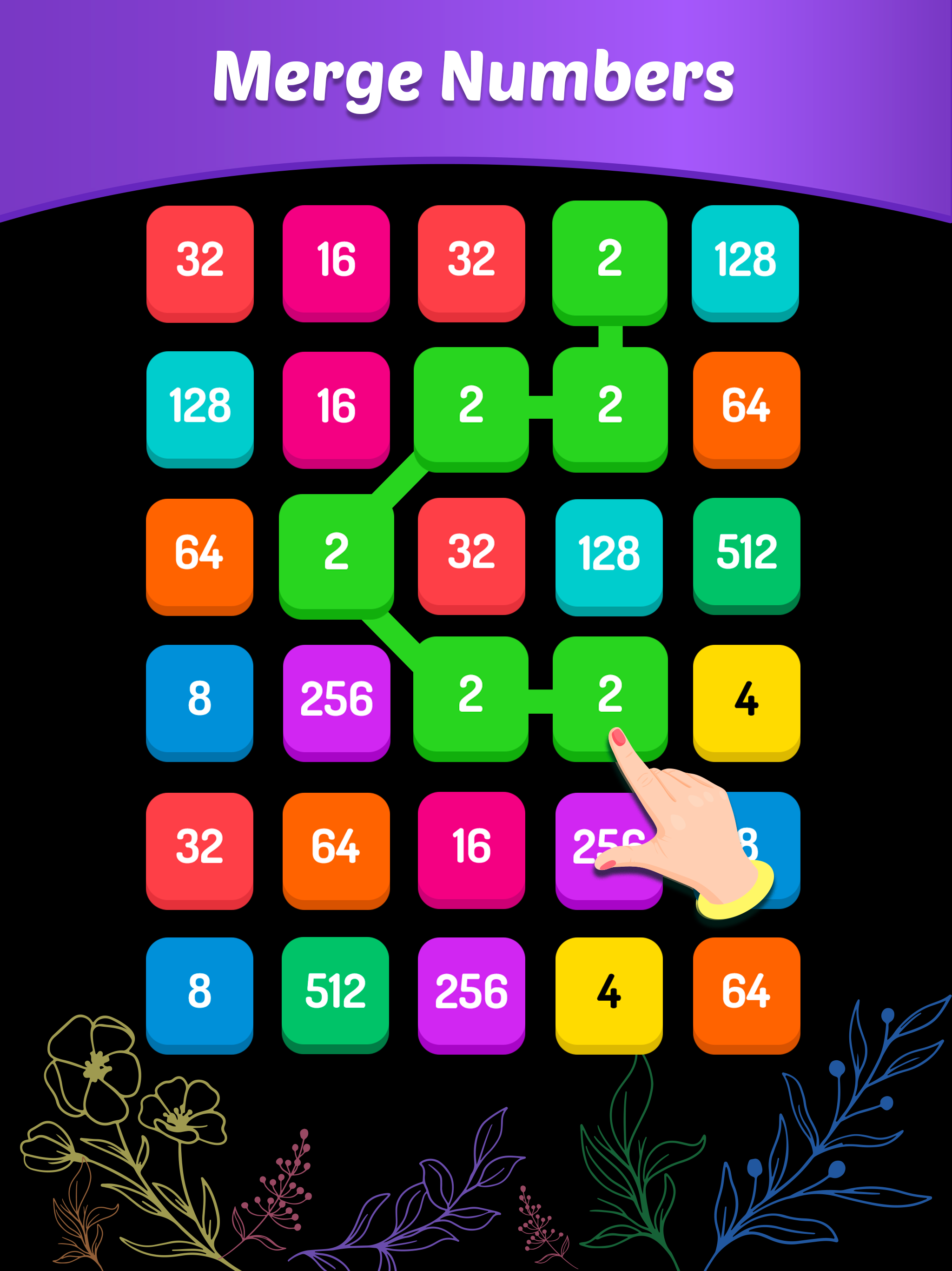 2048 Connect n Merge Numbers: Number Game::Appstore for Android