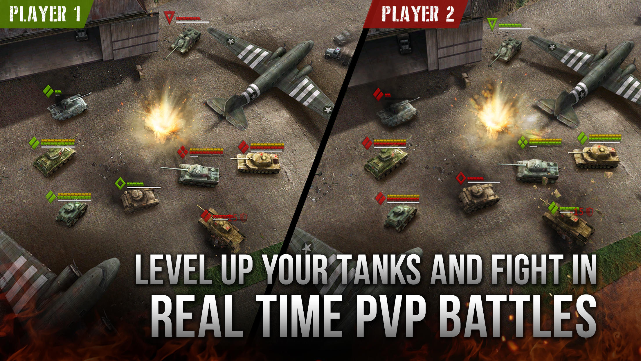 Armor Age: WW2 tank strategy Game Screenshot