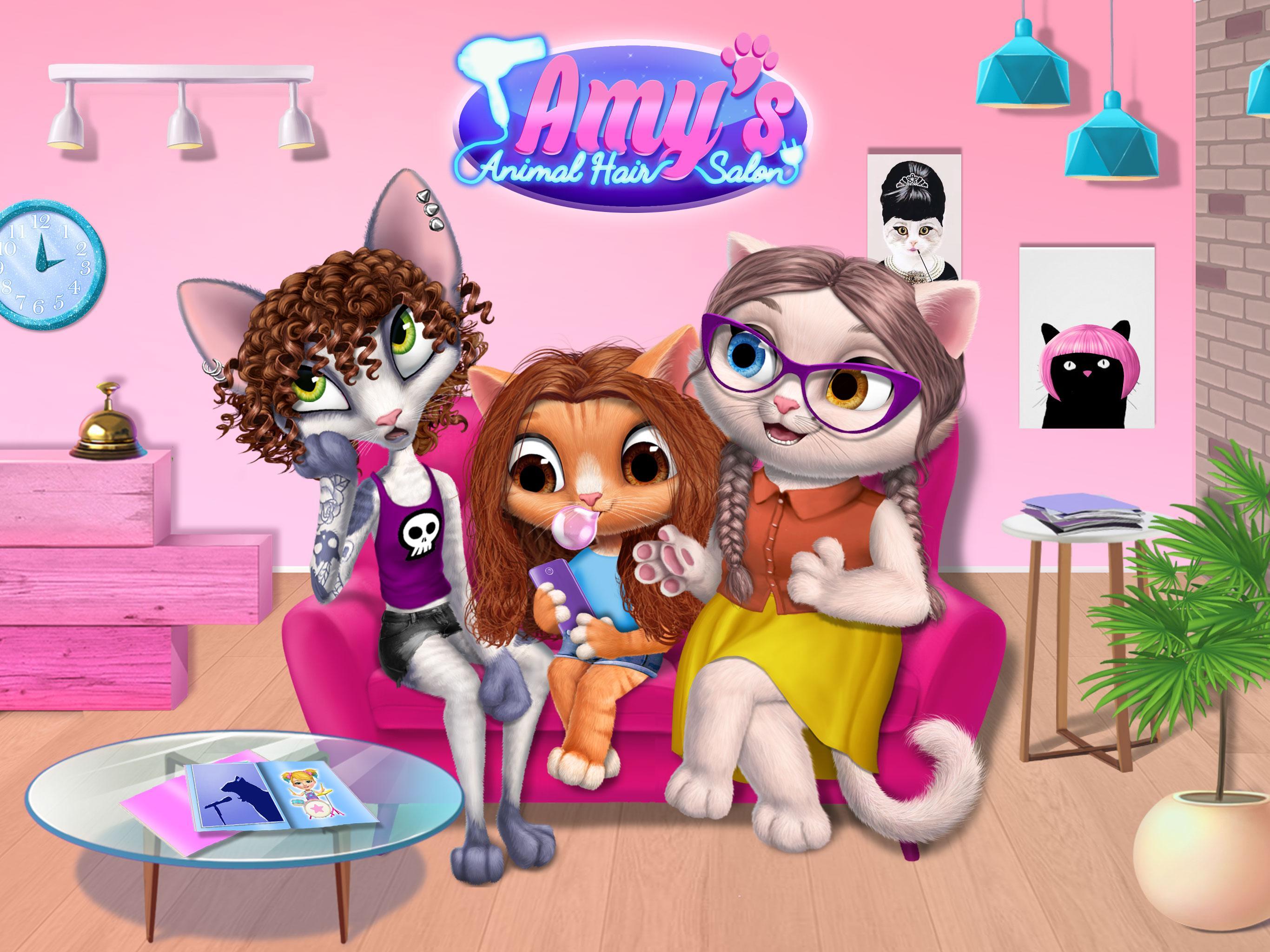 Captura de Tela do Jogo Amy's Animal Hair Salon