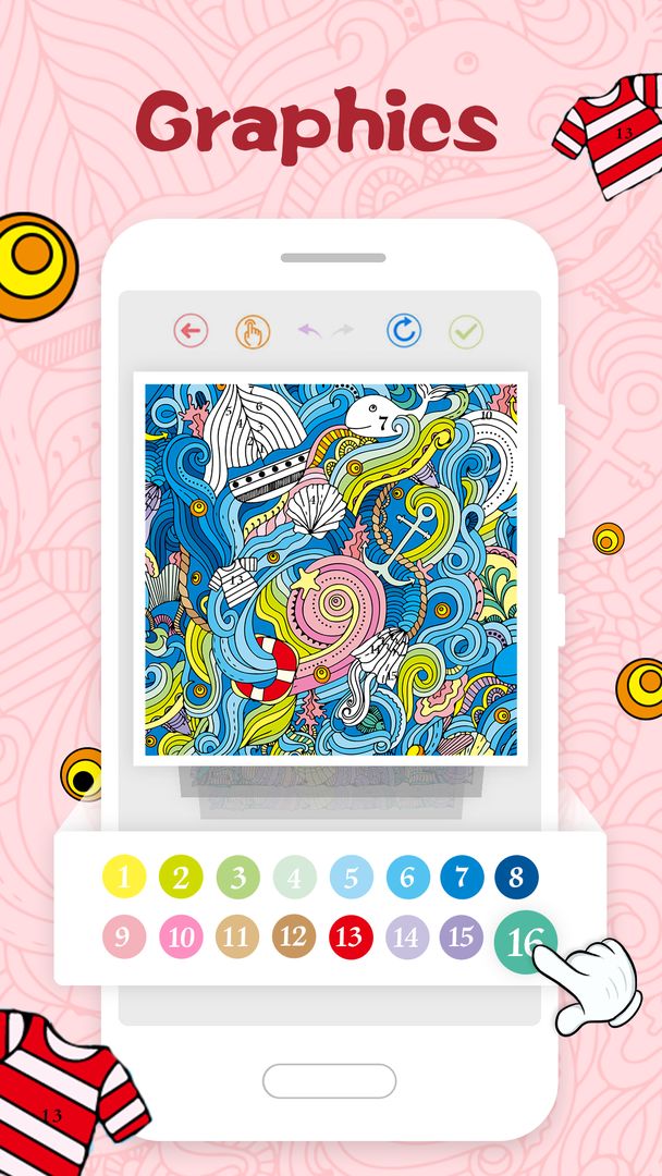 Screenshot of Daily Color—color by number