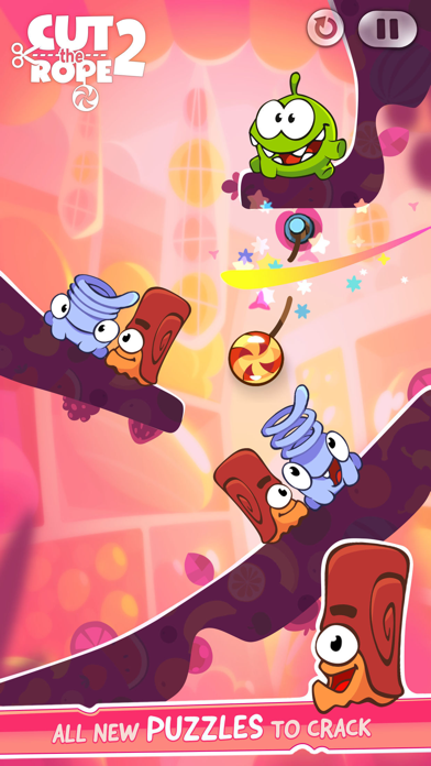 Cuplikan Layar Game Cut the Rope 2: Om Nom's Quest