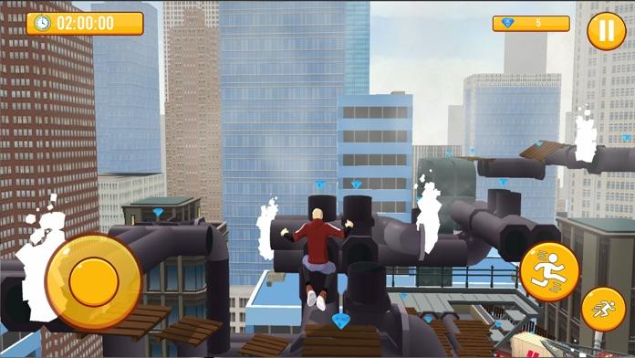 Screenshot of Rooftops & Parkour Alleys Game