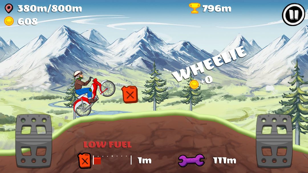 Screenshot of Wheelie Racing