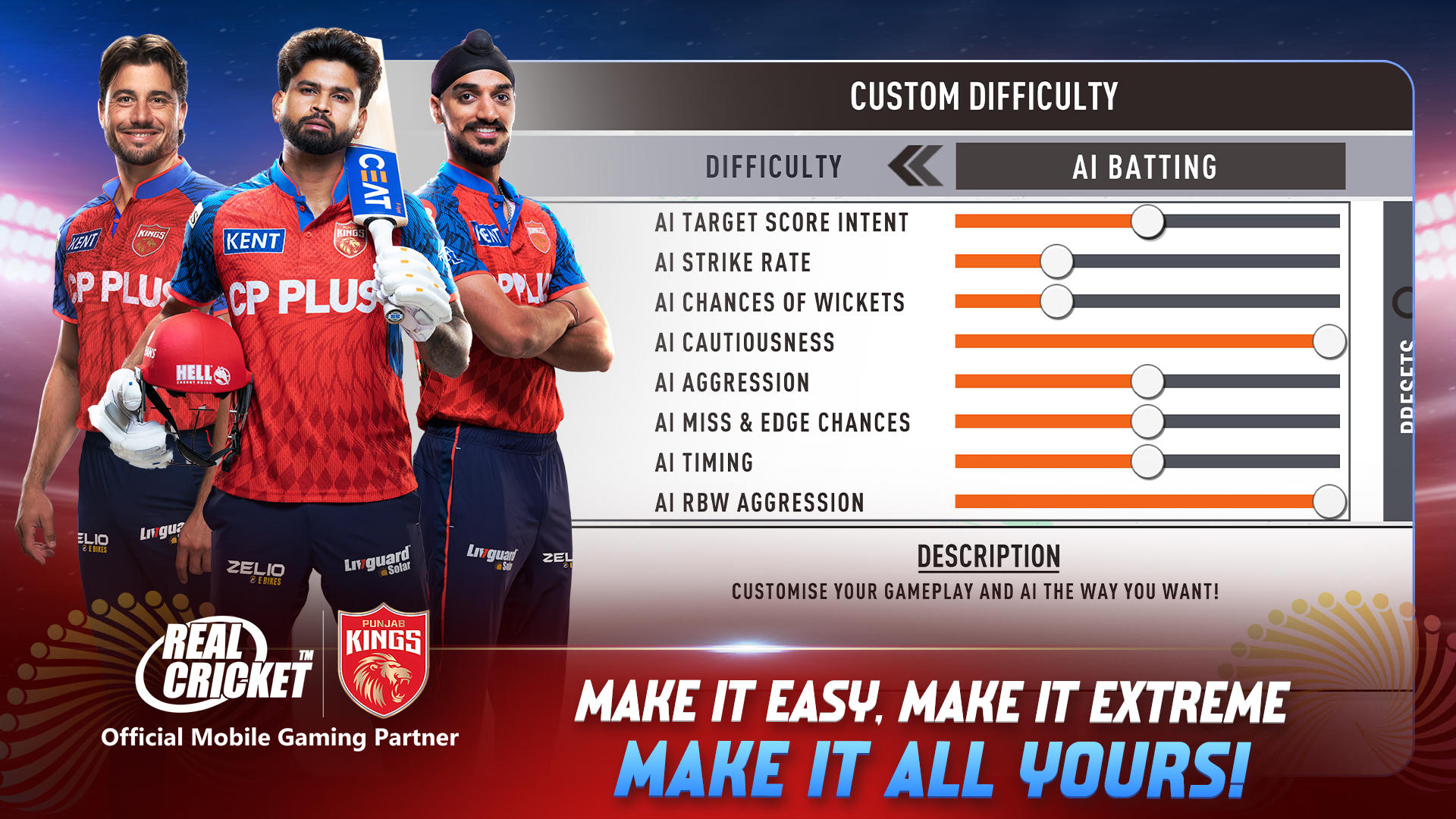 Real Cricket™ Swipe Game Screenshot