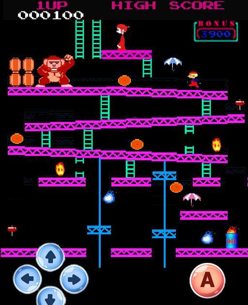 Monkey Kong arcade ภาพหน้าจอเกม