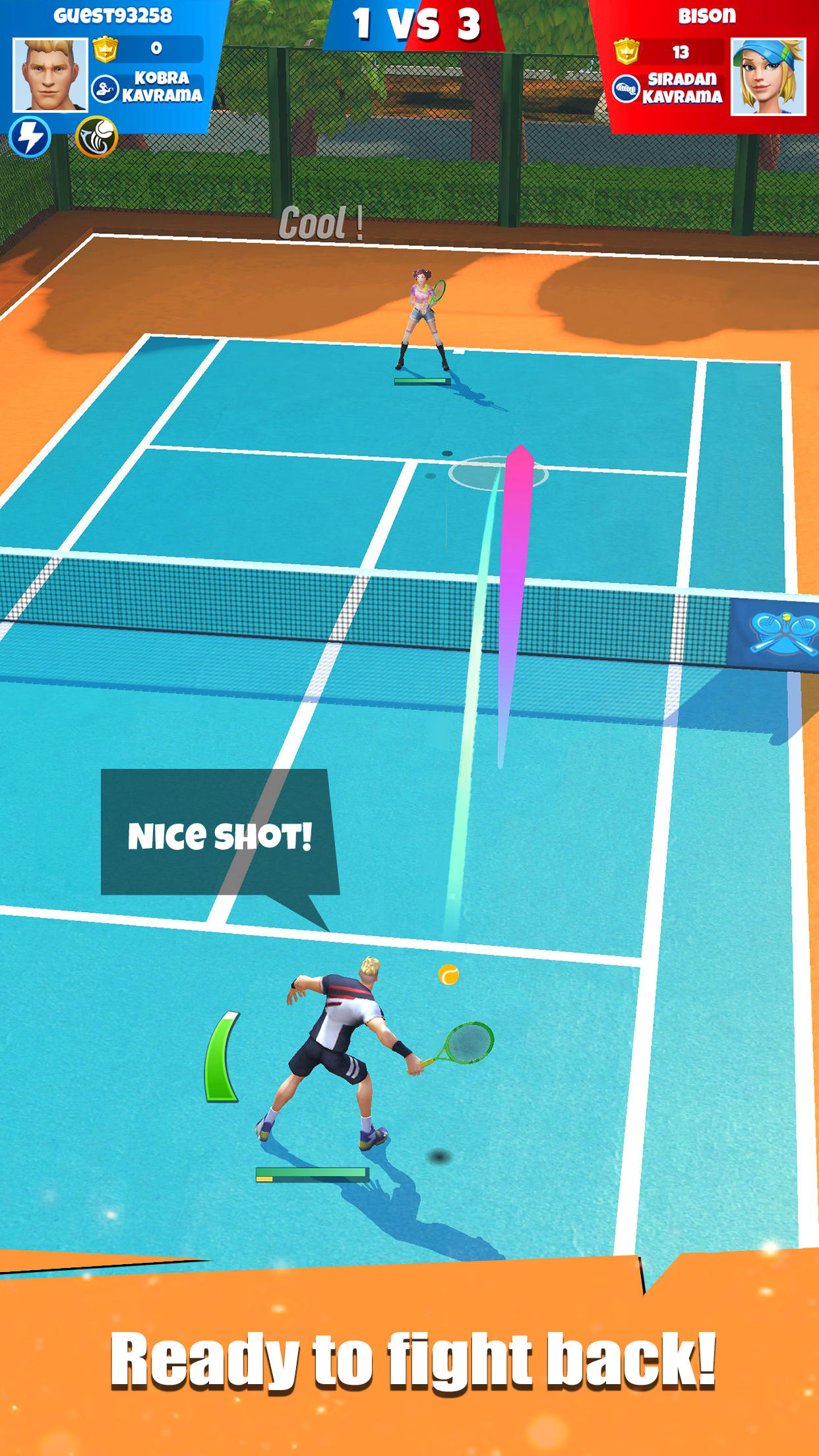 Tennis GO : World Tour 3D Game Screenshot
