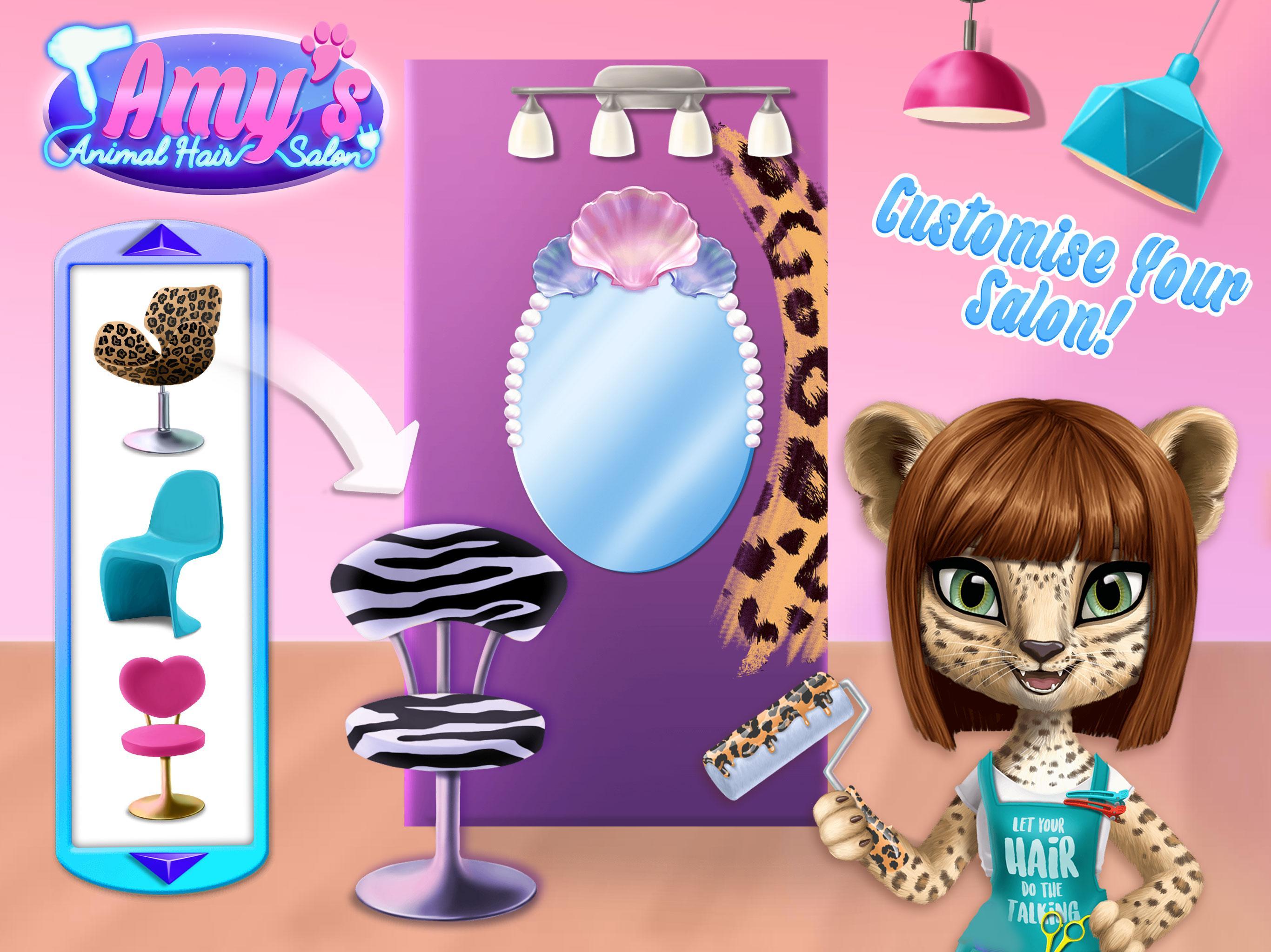 Captura de Tela do Jogo Amy's Animal Hair Salon