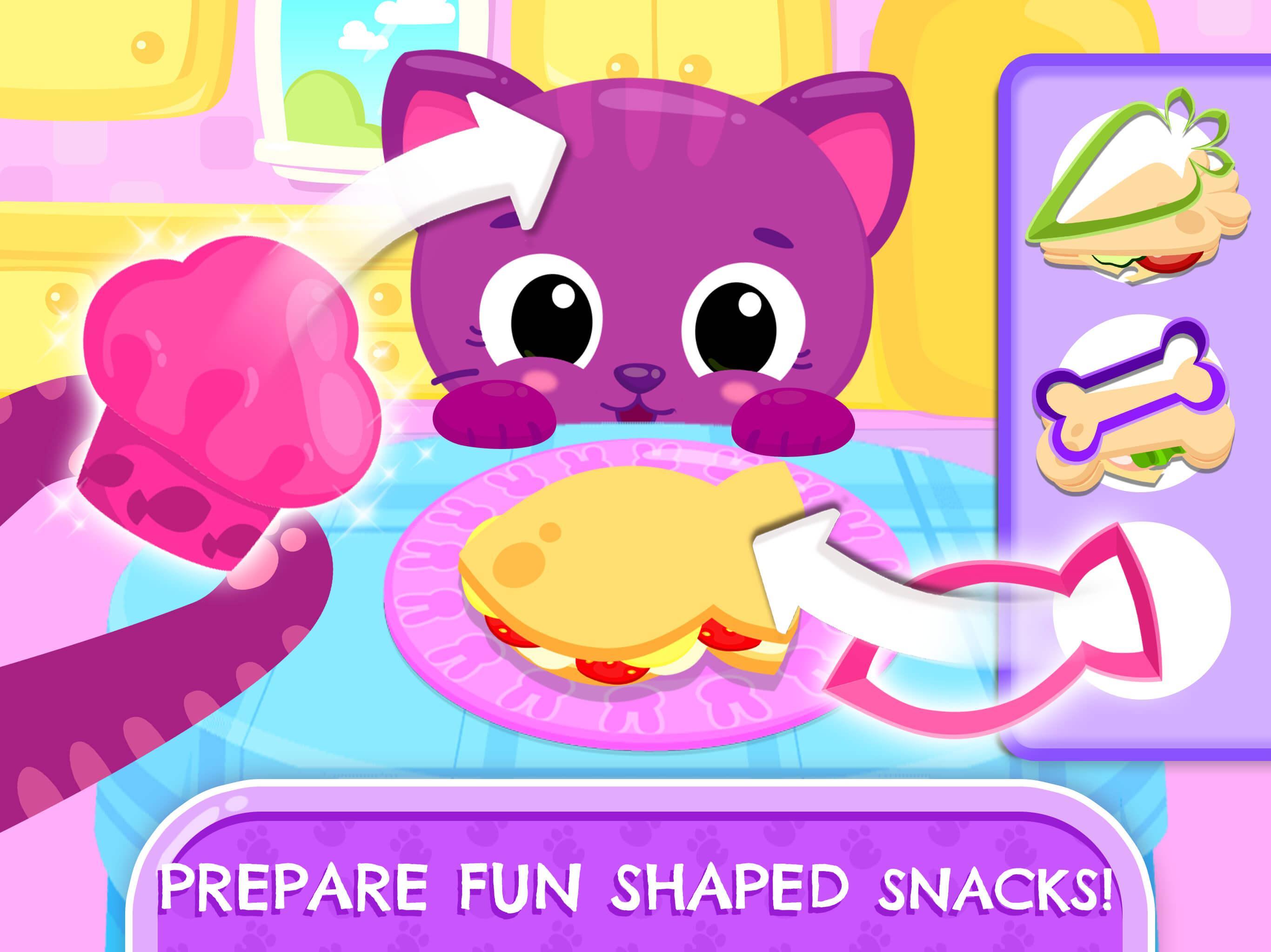 Cute & Tiny Sandwiches - Quick Lunch For Baby Pets Game Screenshot