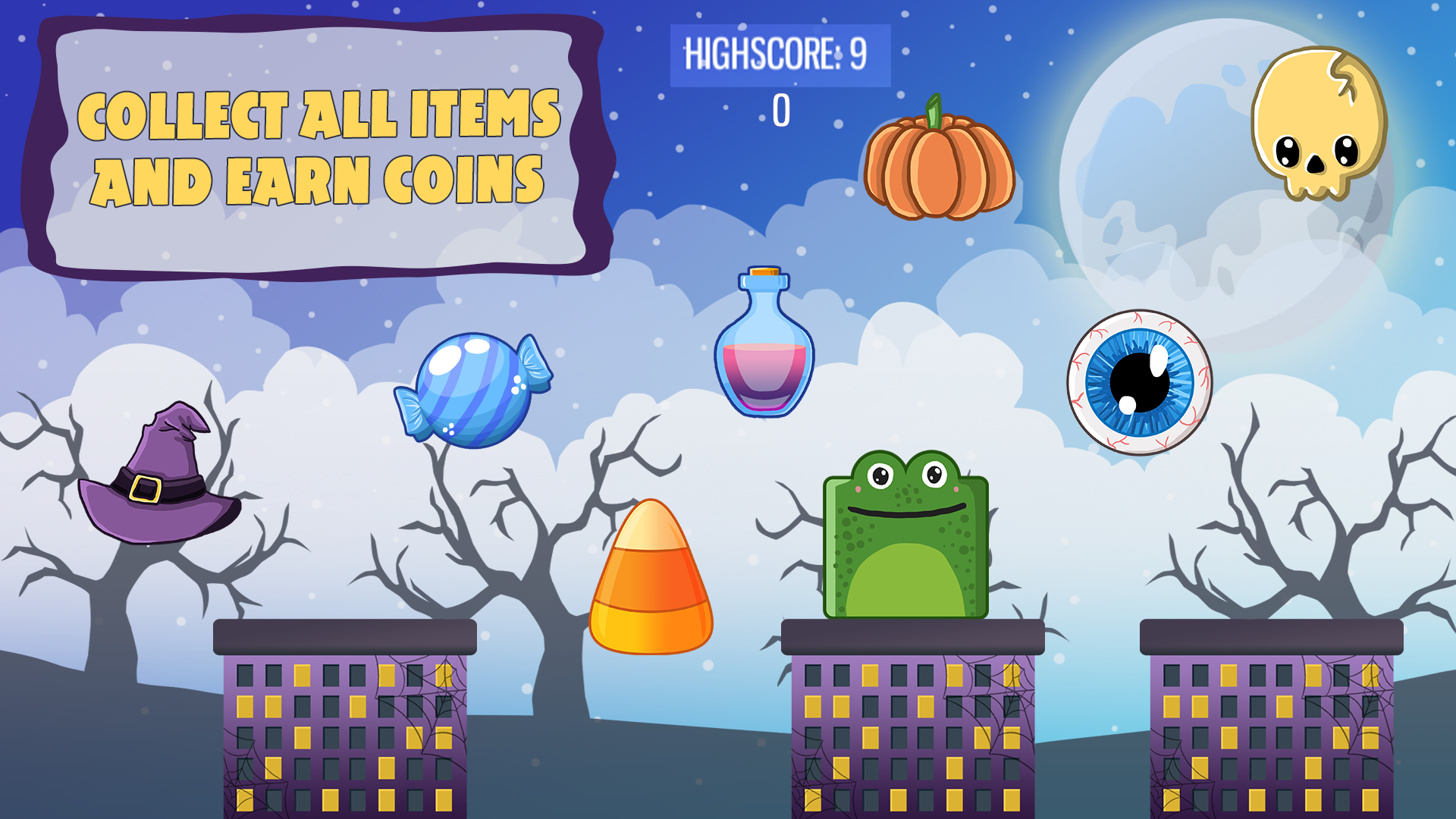 Halloween Spooky Jumpy Monsters 게임 스크린샷