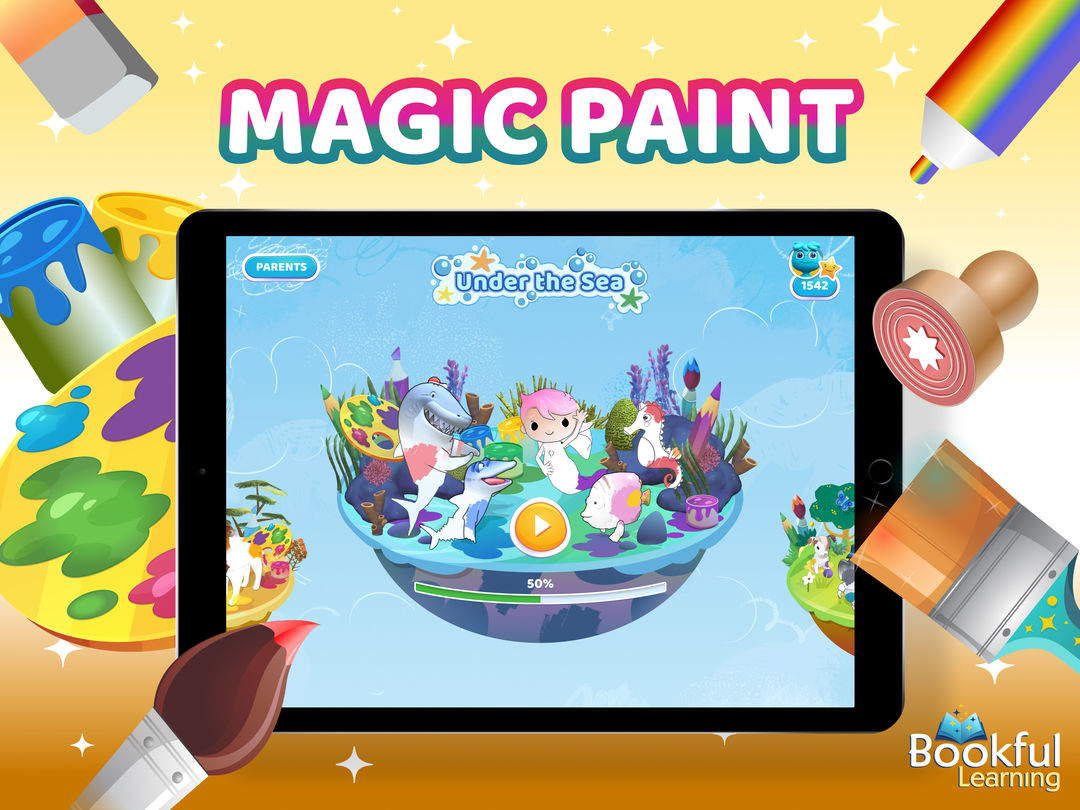 Bookful Magic 3D Paint & Color screenshot game