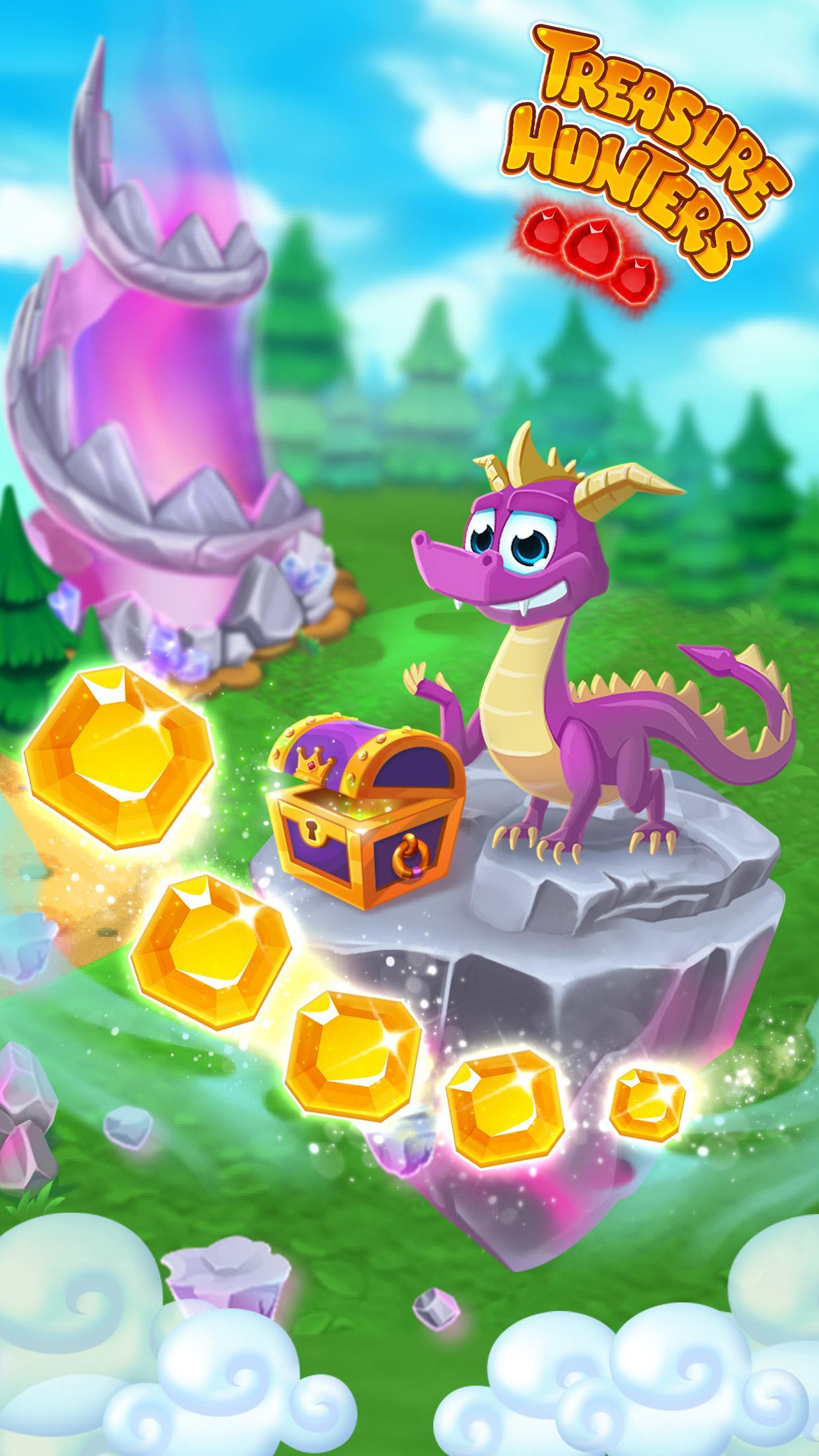 Treasure Hunters: free match3 gems Game Screenshot