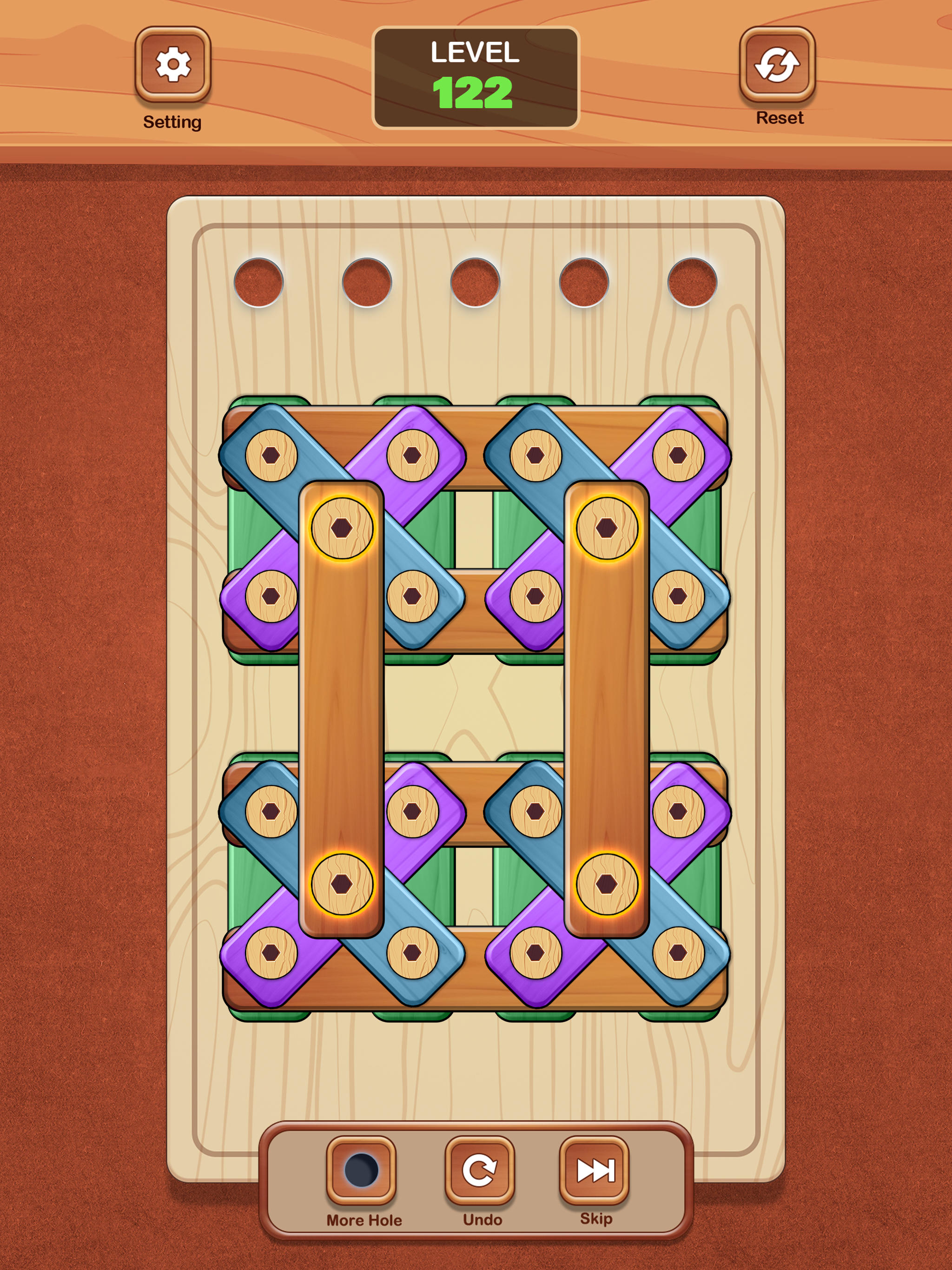 Screw Wood Puzzle Nuts n Bolts Game Screenshot