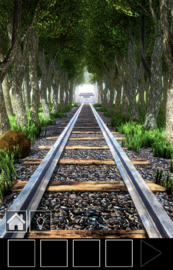 脱出ゲーム　電車のある道 screenshot game
