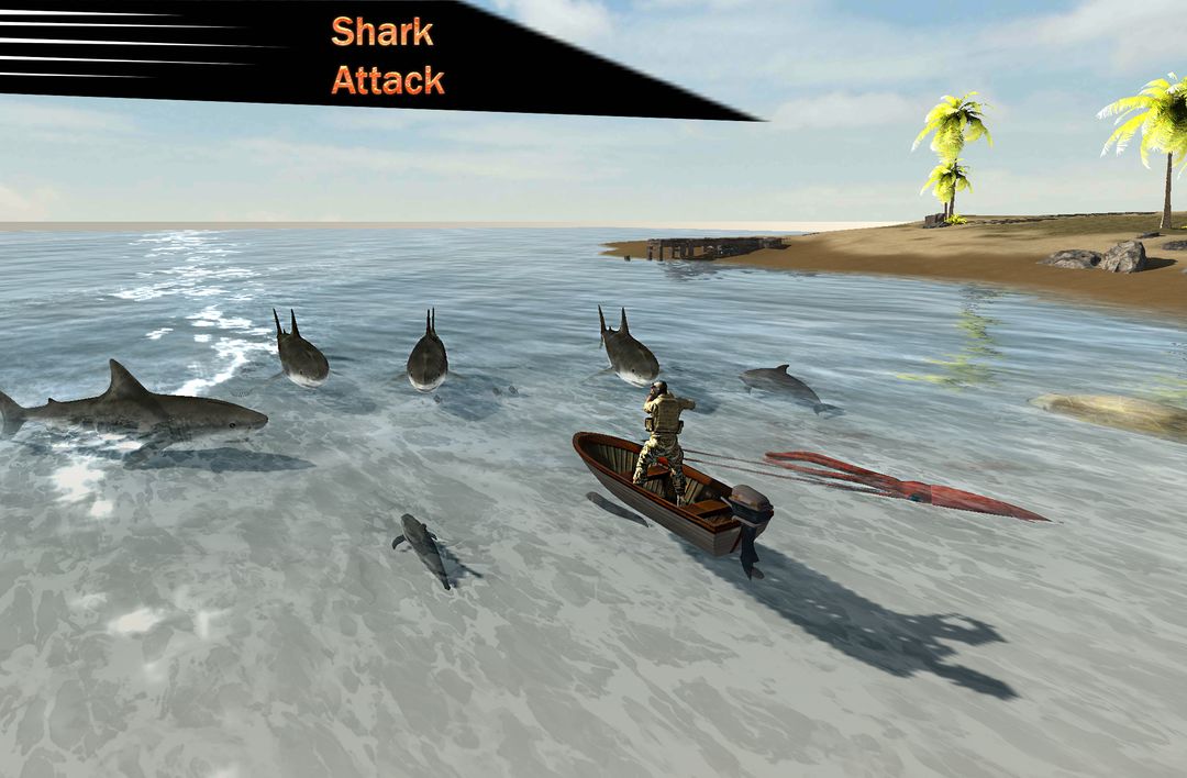 배고픈 상어 물고기 헌터 2016 게임 스크린 샷
