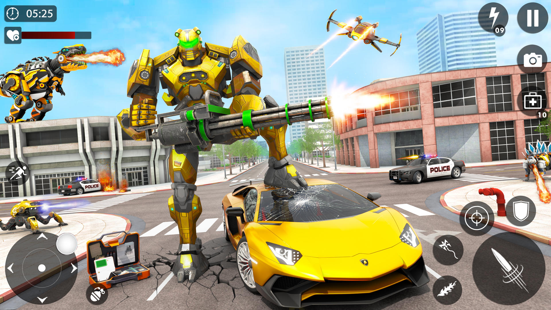 Robot War- Robot Car Transform Game Screenshot