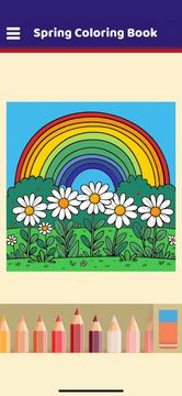 Spring Coloring Book Game Screenshot