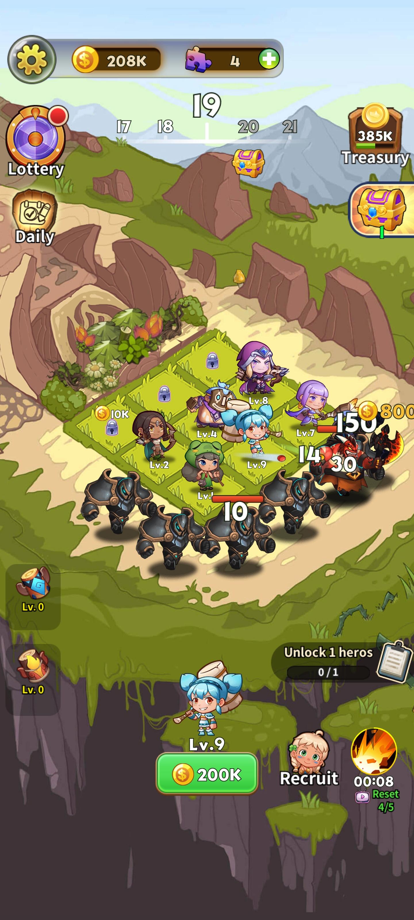 Merge Defense:Clan War Game Screenshot