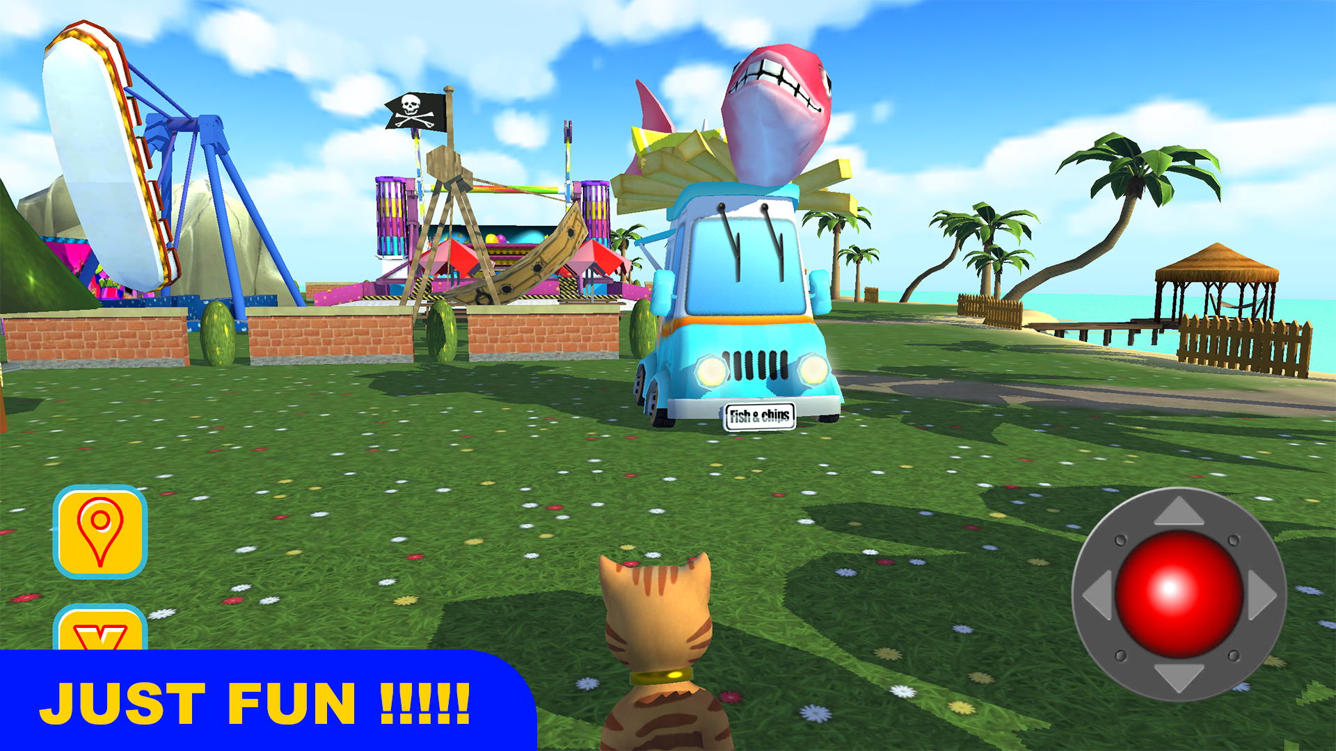 Screenshot of Cat Theme & Amusement Park Fun