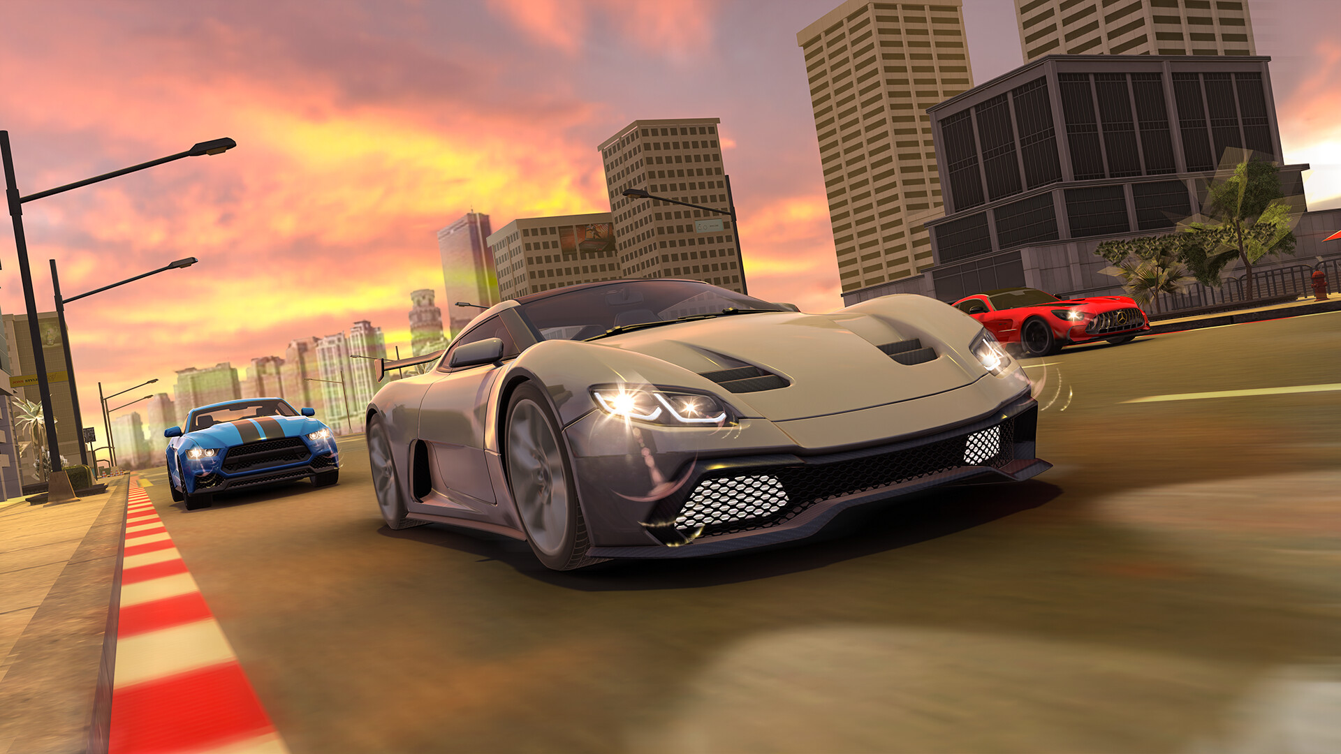 Highway Car Racing Simulator Game Screenshot