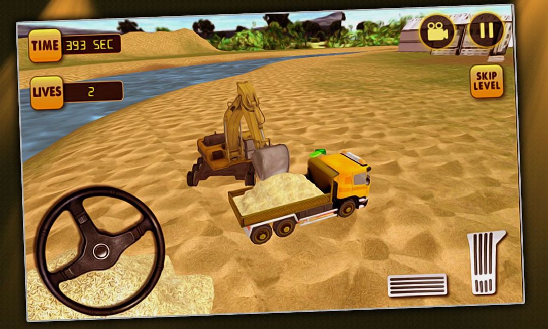 Screenshot of Excavator Simulator River Sand