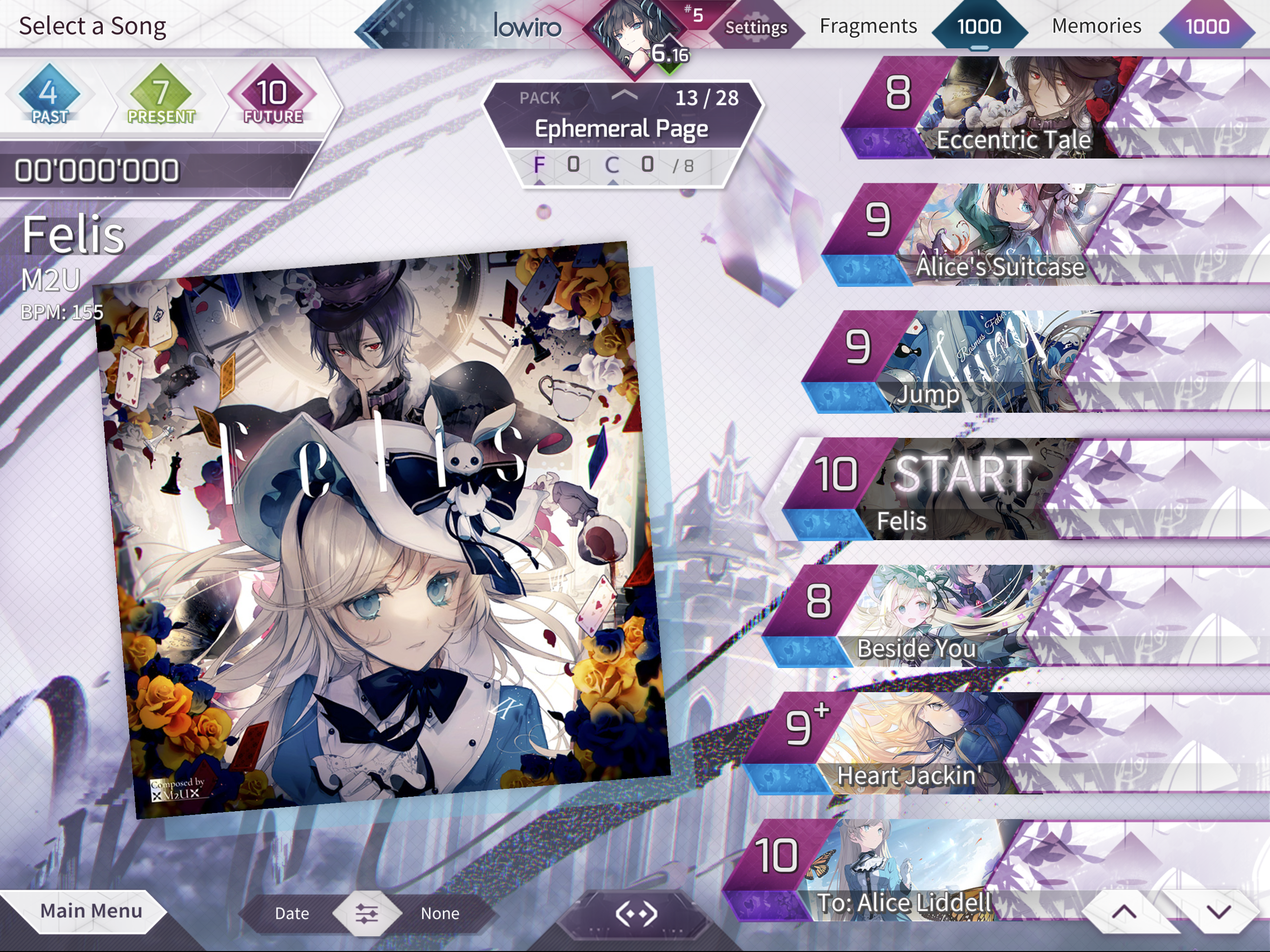Arcaea Game Screenshot
