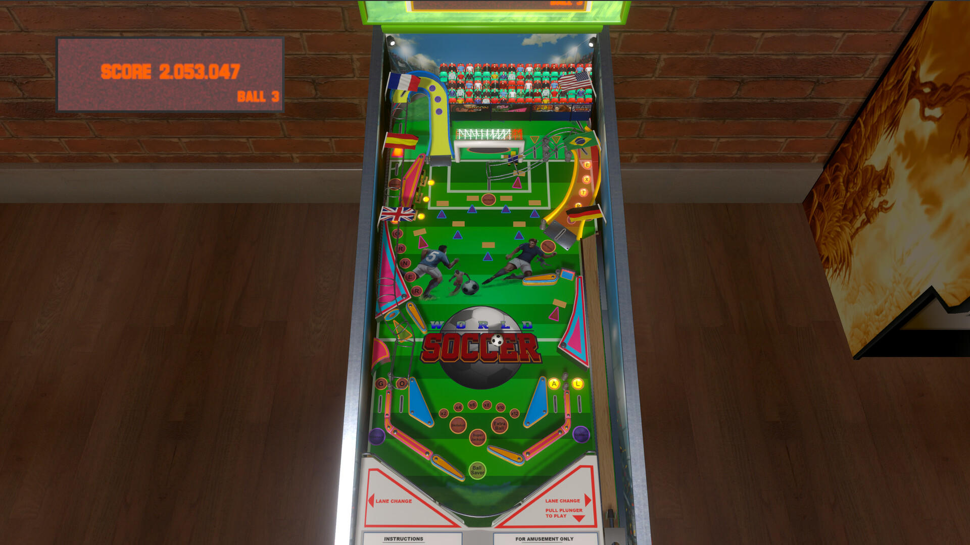 Скриншот игры World Soccer Pinball