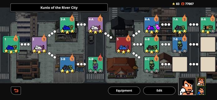 Cuplikan Layar Game River City Survivors
