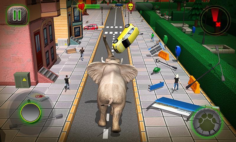 Ultimate Elephant Rampage 3D Game Screenshot