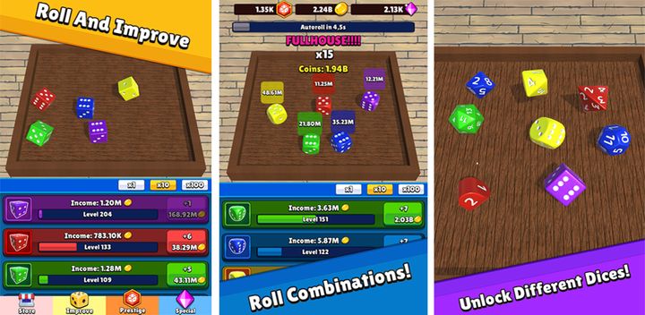 Idle Dice 3D Пошаговая Игра Мобильная Версия Андроид IOS Апк.