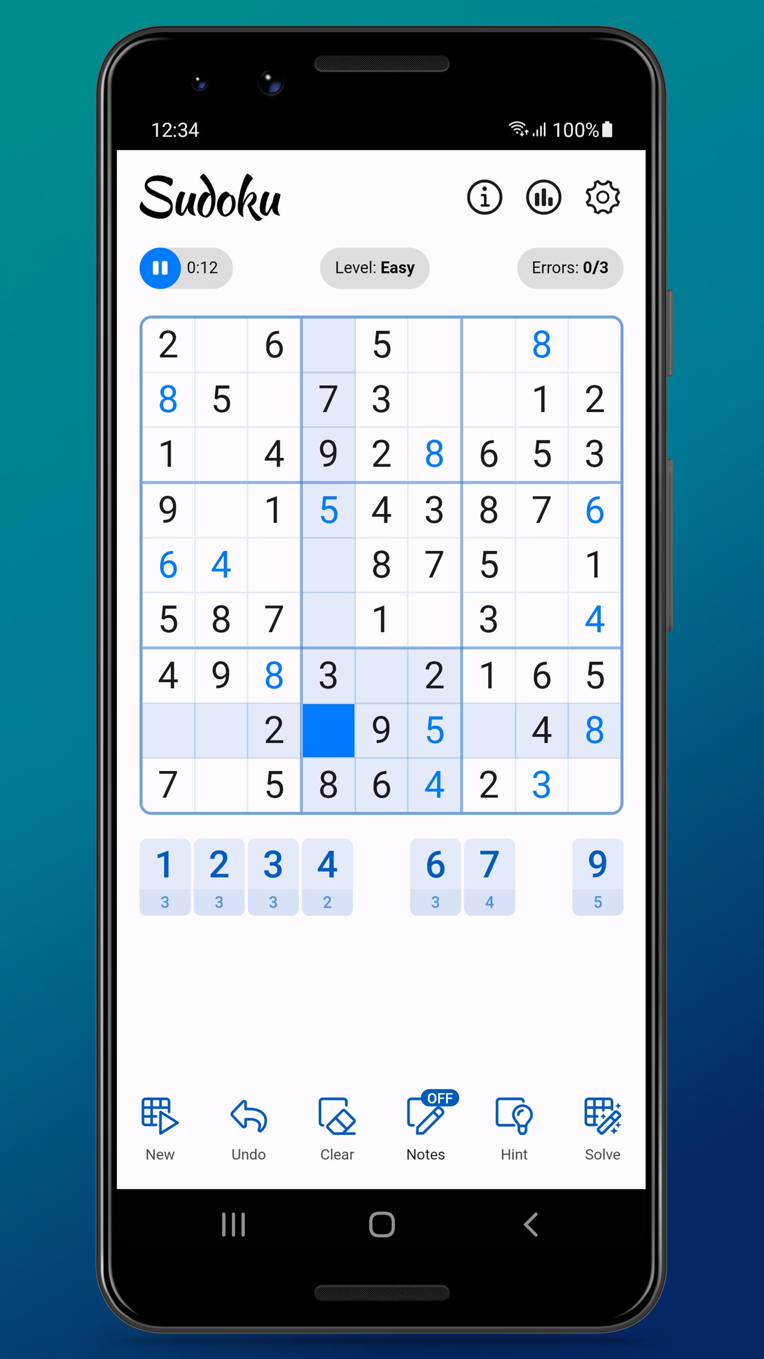 Sudoku Game Screenshot