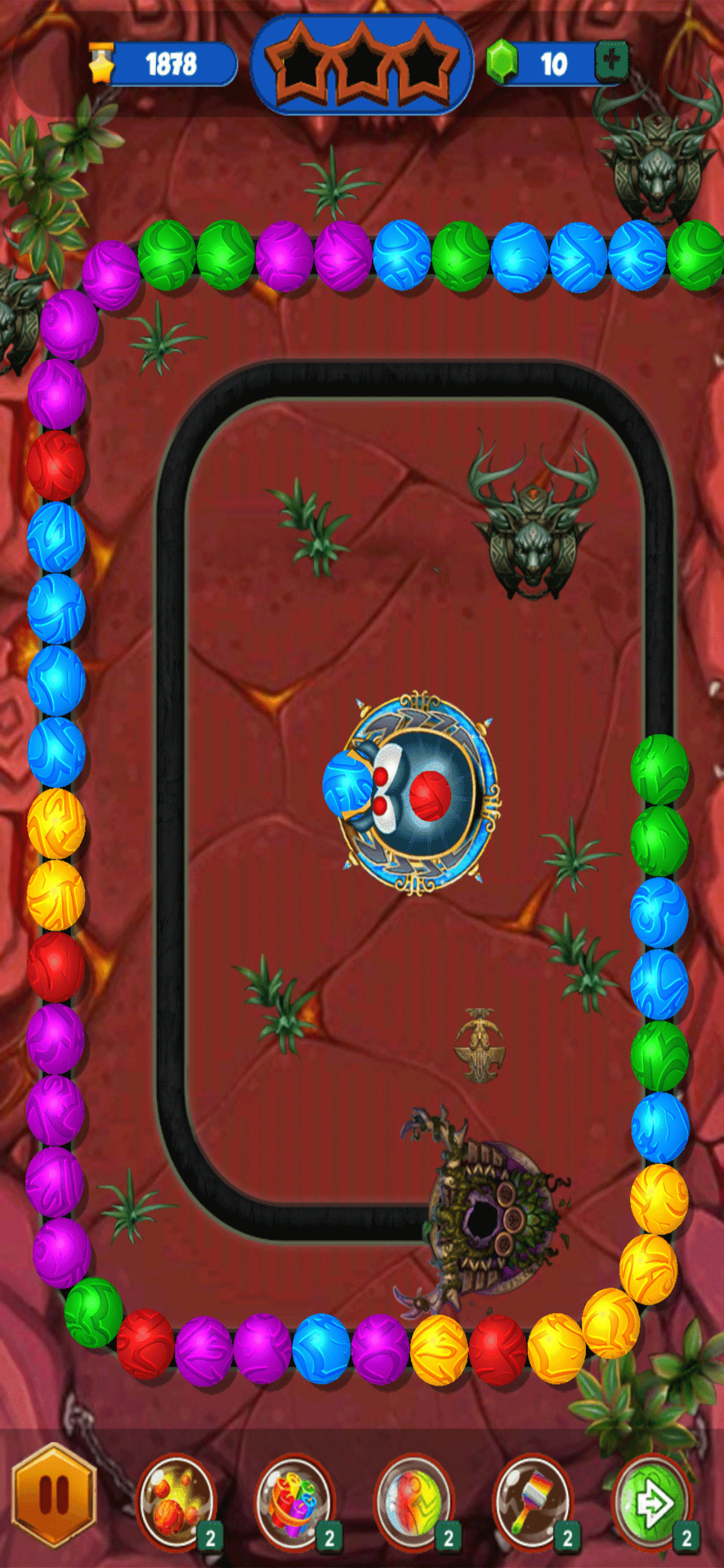Classic Zumba Match Ball Blast Game Screenshot