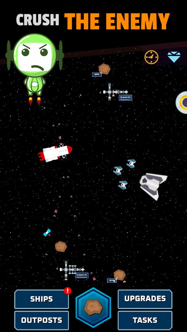 Screenshot of Spacey - Galaxy Idle RPG