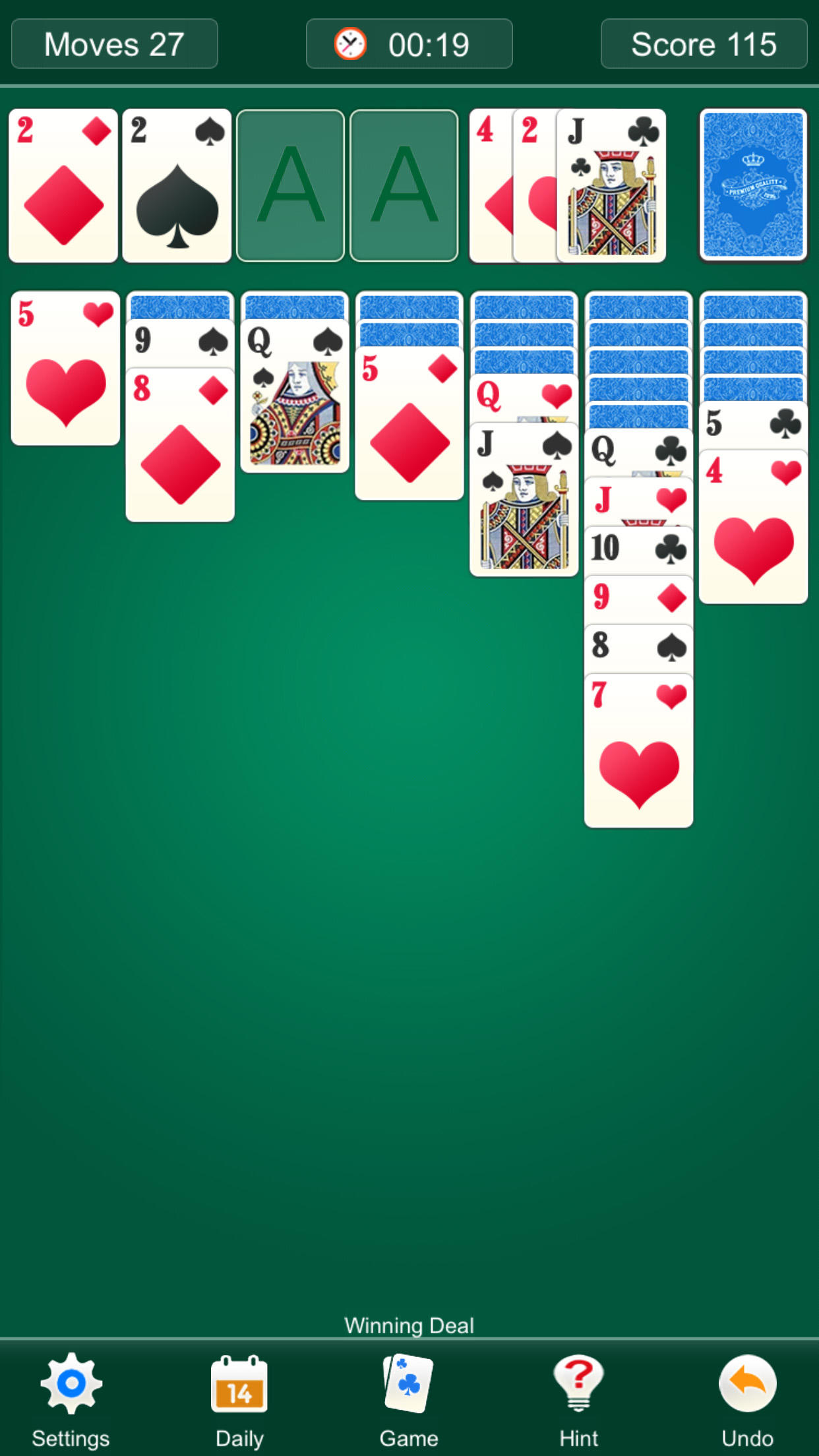 Solitaire - Solitaire Card Game Game Screenshot