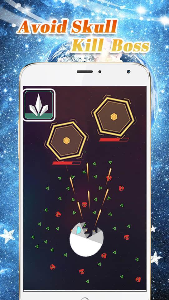 SpaceEater - パックマンスペースシューティングゲーム ゲームのスクリーンショット