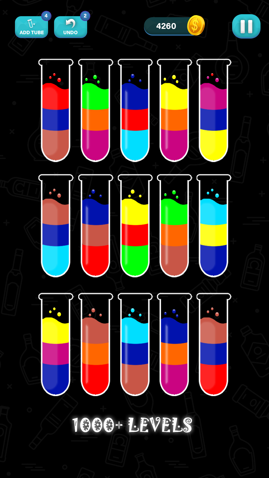 Water Sort Puzzle Game 3D Game Screenshot