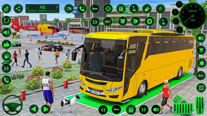 Cidade estacionamento para ônibus 3d::Appstore for