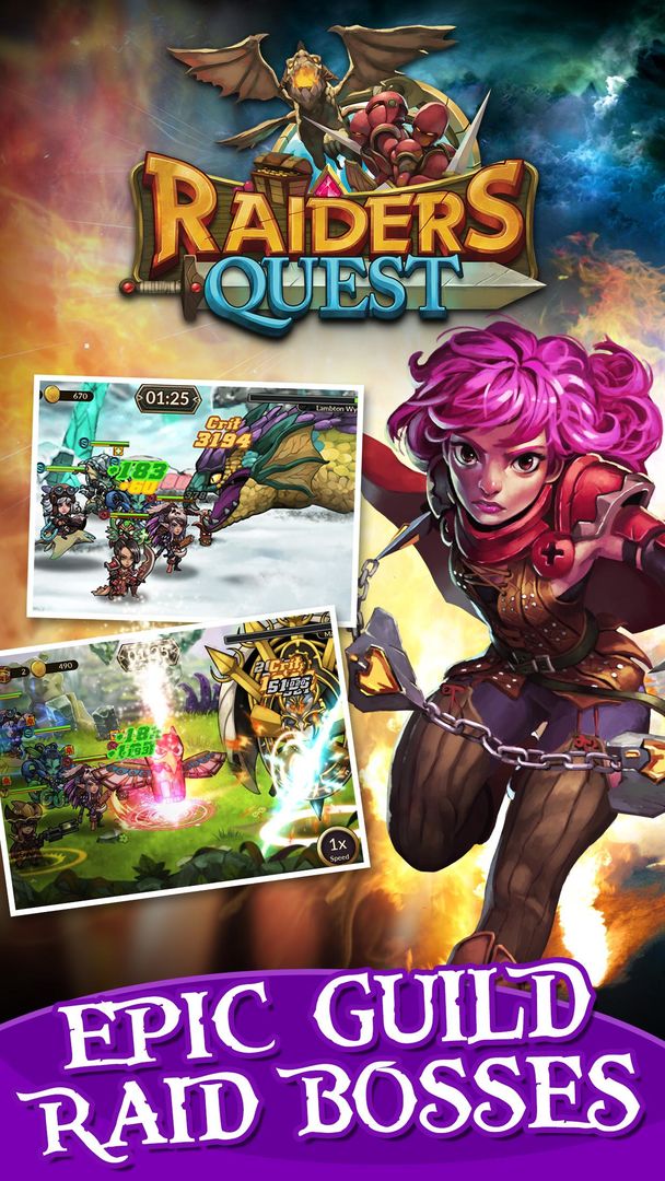 Screenshot of Raiders Quest RPG