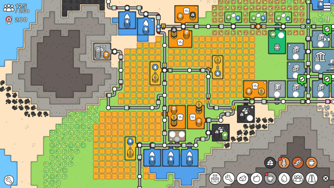 Mini Settlers screenshot game