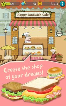 Happy Sandwich Cafe ภาพหน้าจอเกม
