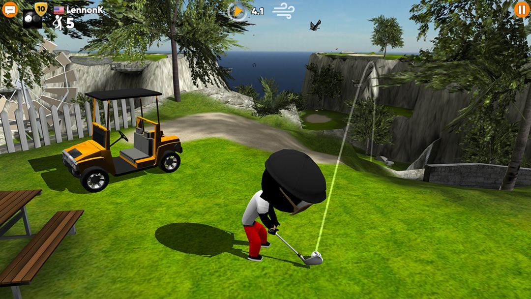 Stickman Cross Golf Battle ภาพหน้าจอเกม