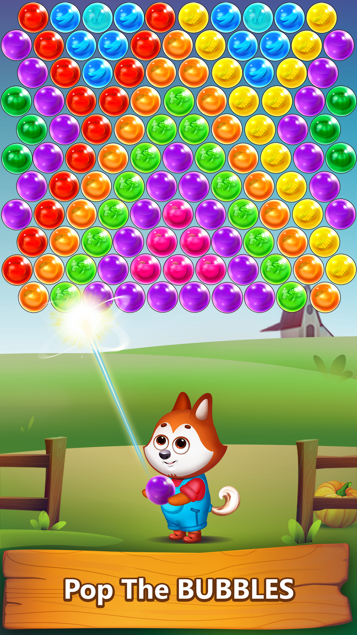 Bubble Shooter - Farm Pop Game Screenshot