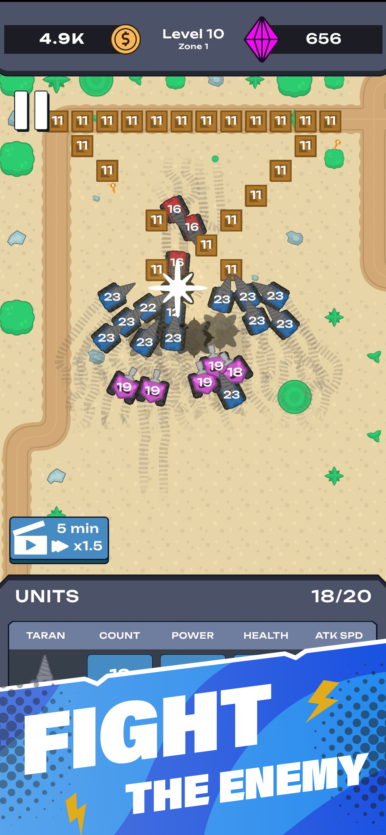 The Destructo: Idle Strategy ภาพหน้าจอเกม