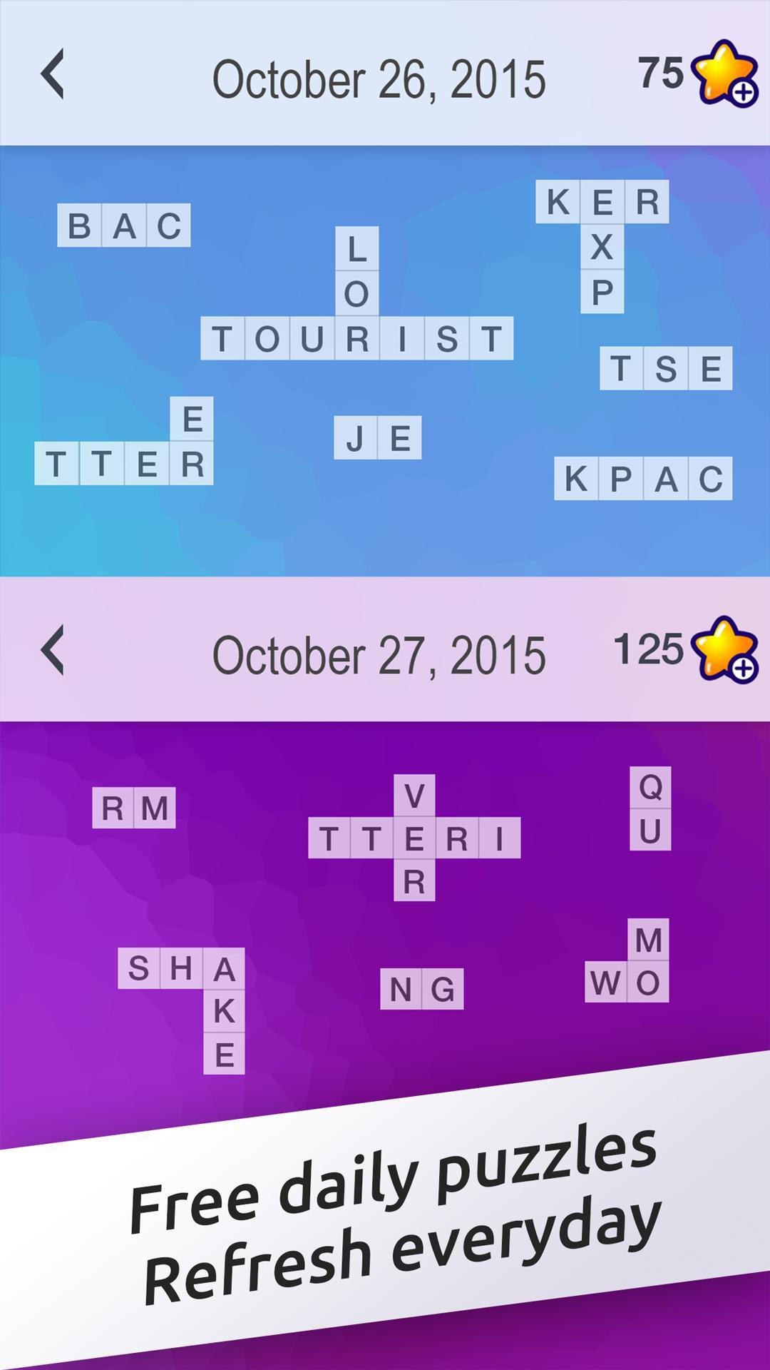 Captura de Tela do Jogo Crossword Jigsaw